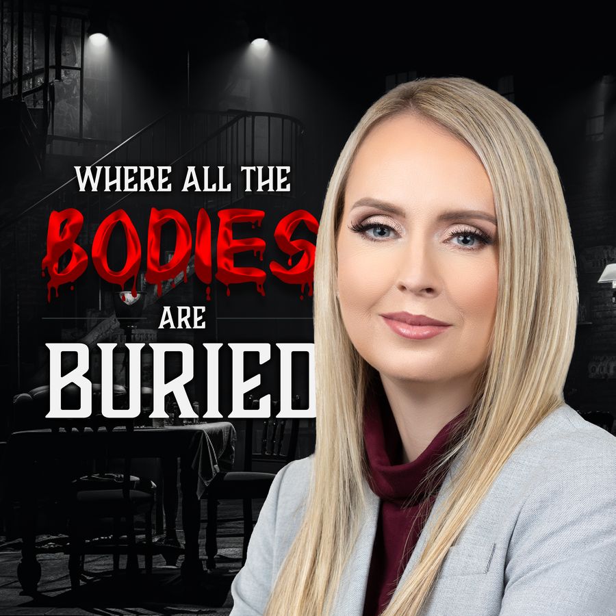 Where All The Bodies Are Buried podcast cover, with Jocelyn C. Stewart